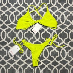 NWT Midori Lime Green Bikini size small